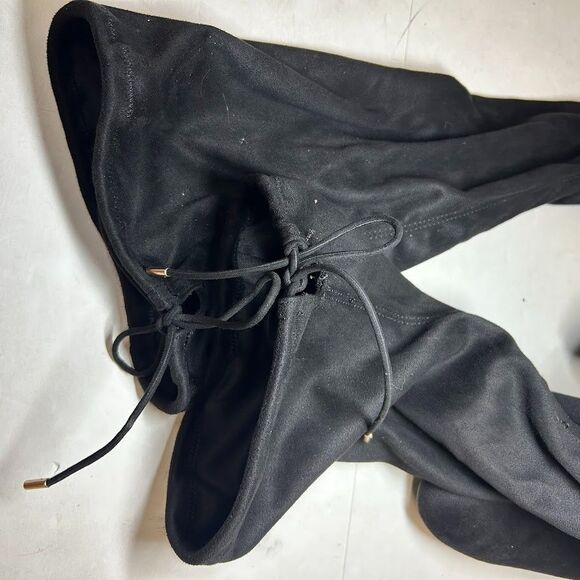 Journee Collection Womens 8 WC Black Maya Thigh High Zip Up Boots NIB IG8 - Picture 7 of 7